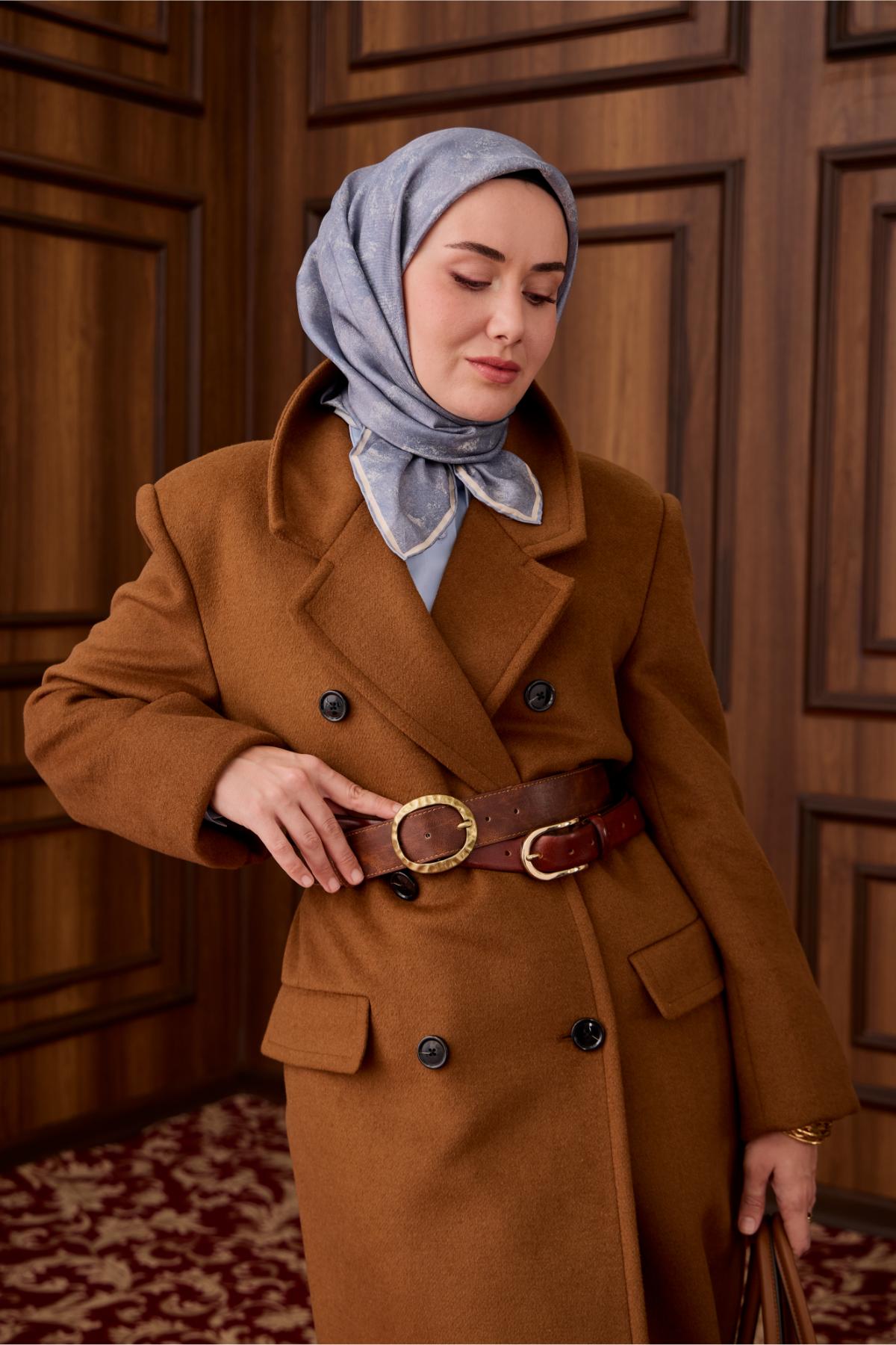 Yeni Sezon Twill İpek Eşarp 11487-02 - İthalesarponline.com - Yeni Sezon Twill İpek Eşarp - Silk Home