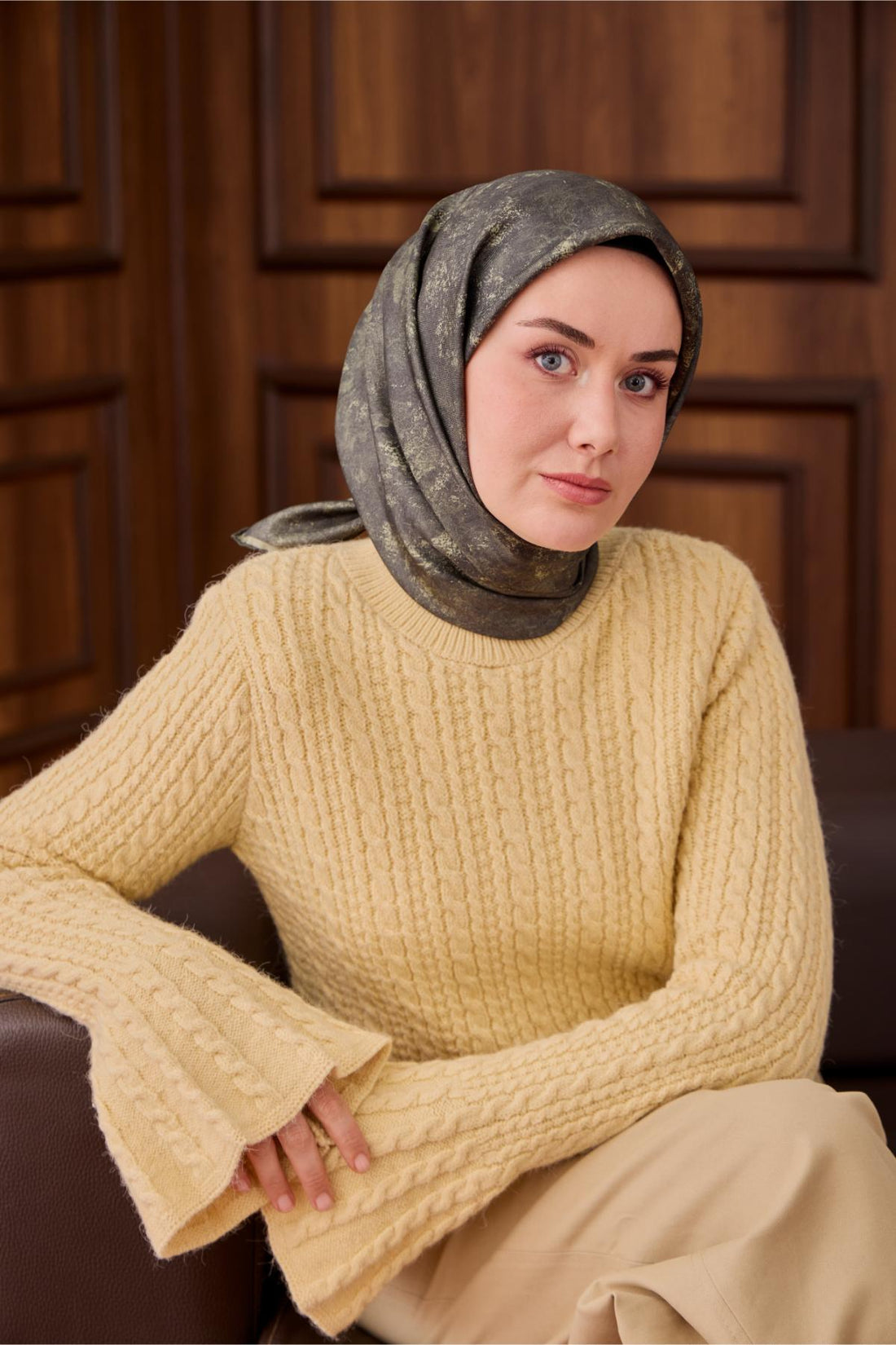 Yeni Sezon Twill İpek Eşarp 11487-24