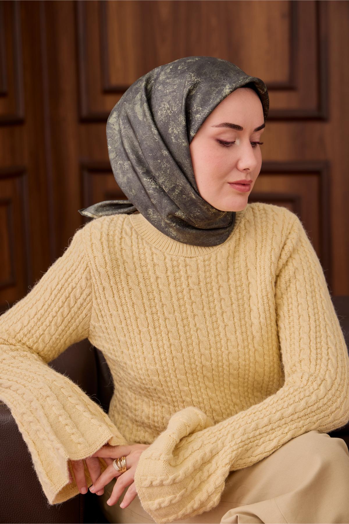 Yeni Sezon Twill İpek Eşarp 11487-24