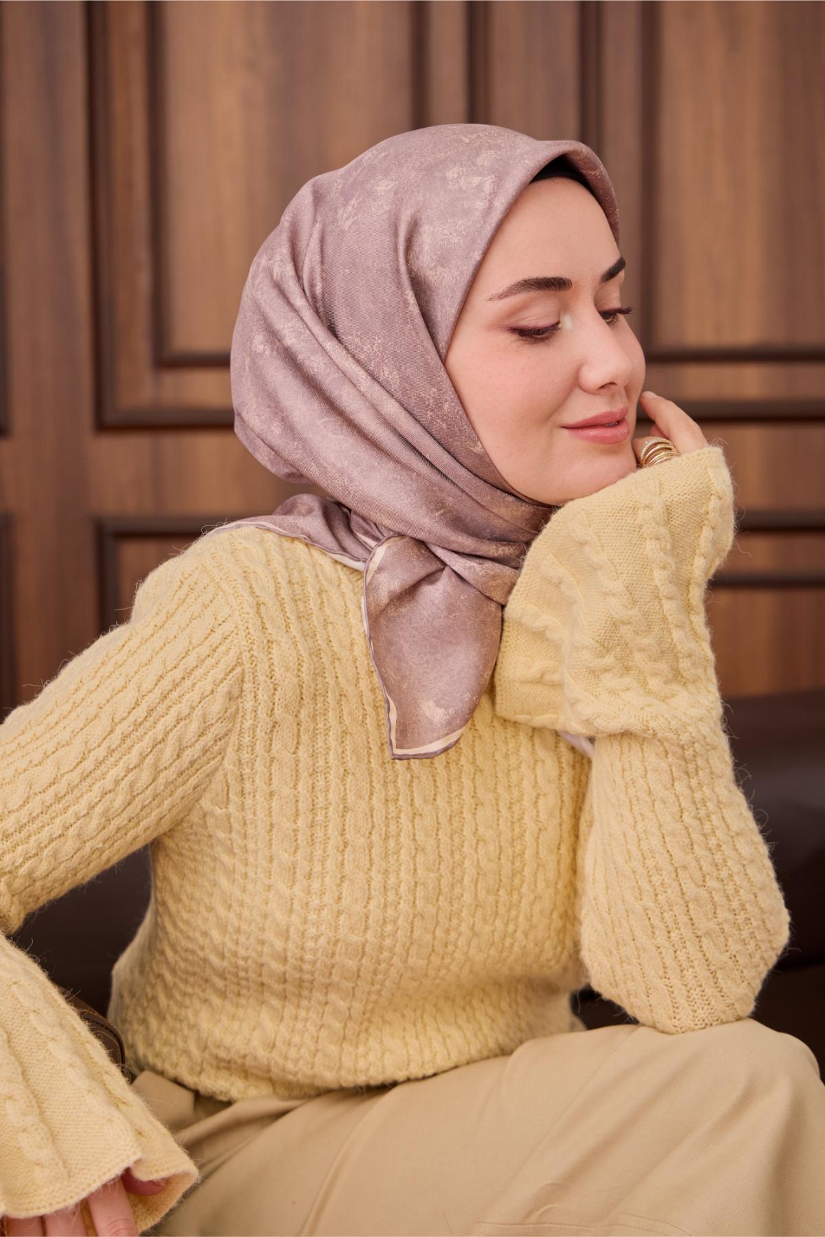 Yeni Sezon Twill İpek Eşarp 11487-40 - İthalesarponline.com - Yeni Sezon Twill İpek Eşarp - Silk Home