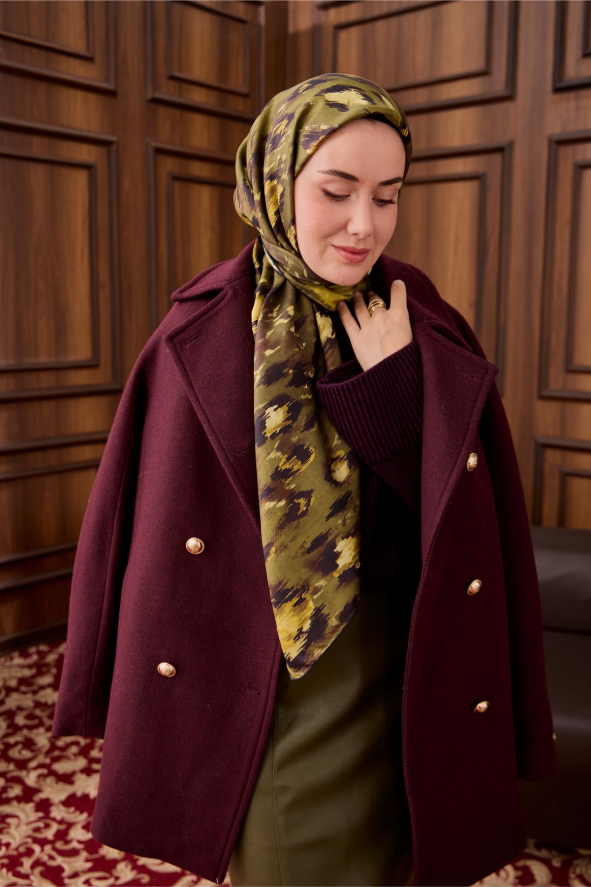 Yeni Sezon Twill İpek Eşarp 11492-02 - İthalesarponline.com - Yeni Sezon Twill İpek Eşarp - Silk Home