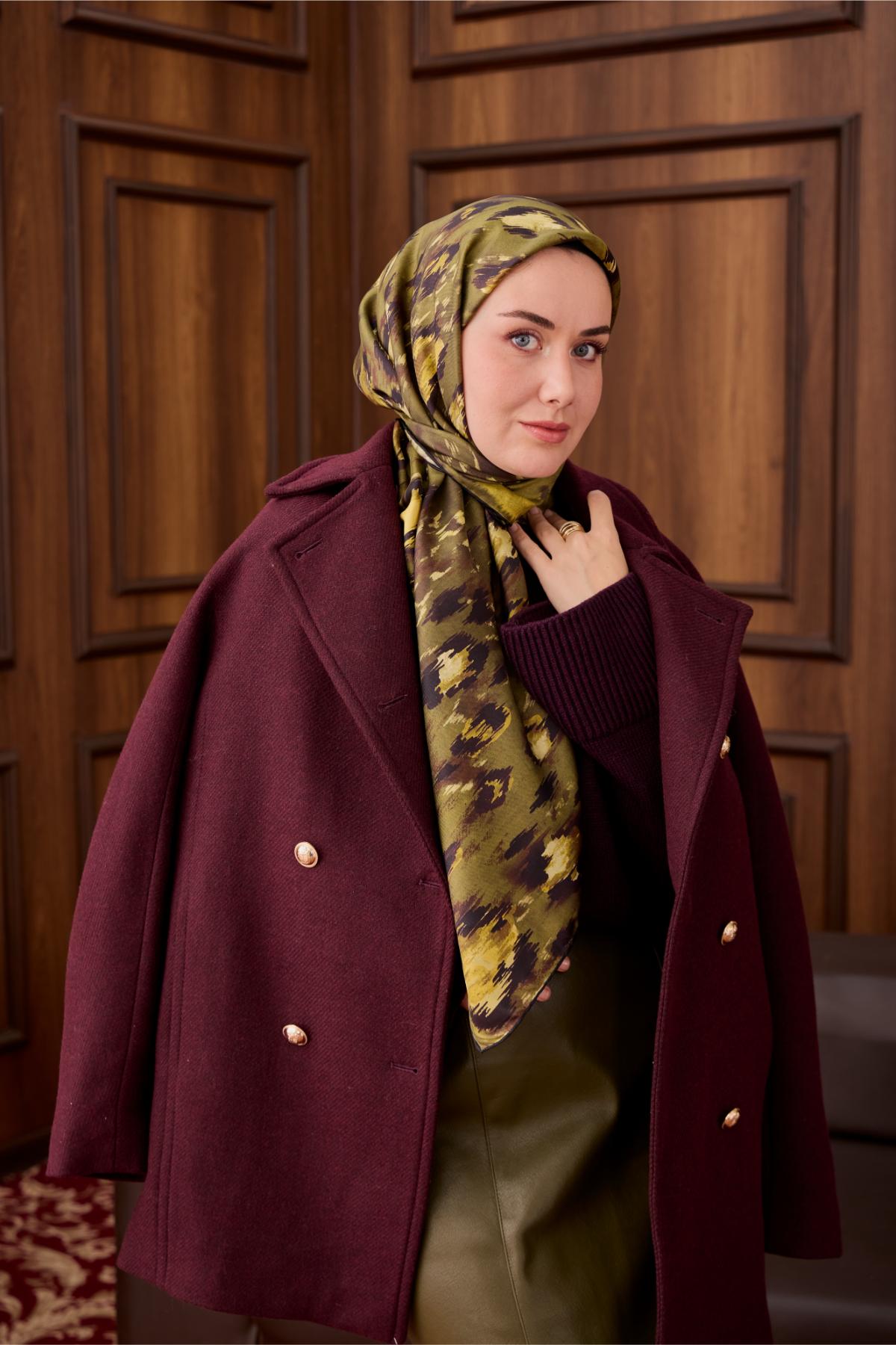 Yeni Sezon Twill İpek Eşarp 11492-02 - İthalesarponline.com - Yeni Sezon Twill İpek Eşarp - Silk Home