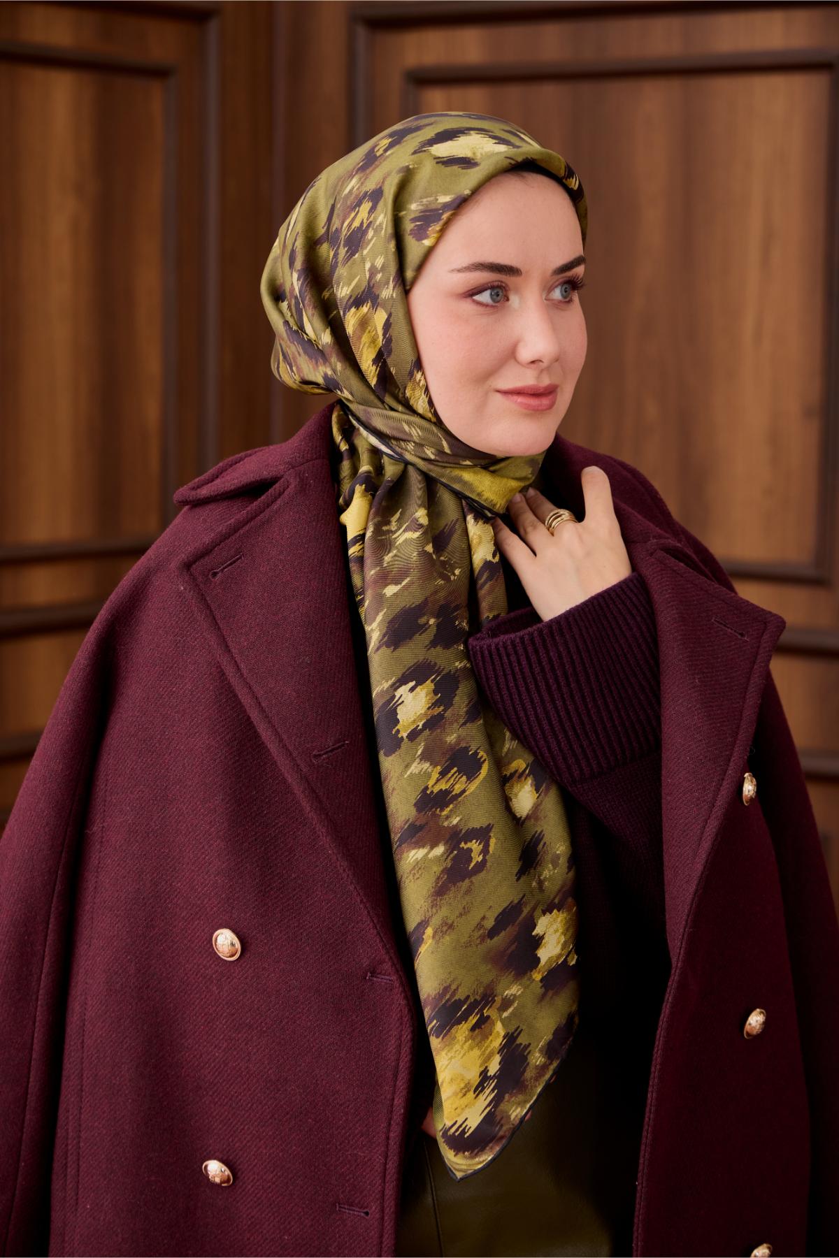 Yeni Sezon Twill İpek Eşarp 11492-02 - İthalesarponline.com - Yeni Sezon Twill İpek Eşarp - Silk Home