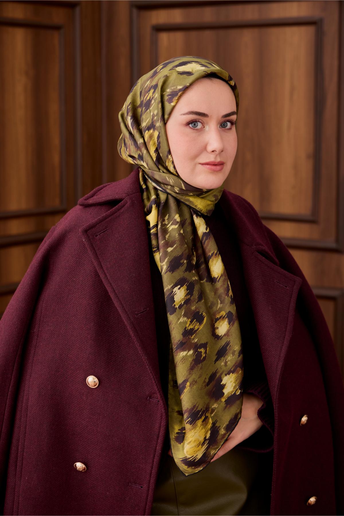 Yeni Sezon Twill İpek Eşarp 11492-02 - İthalesarponline.com - Yeni Sezon Twill İpek Eşarp - Silk Home