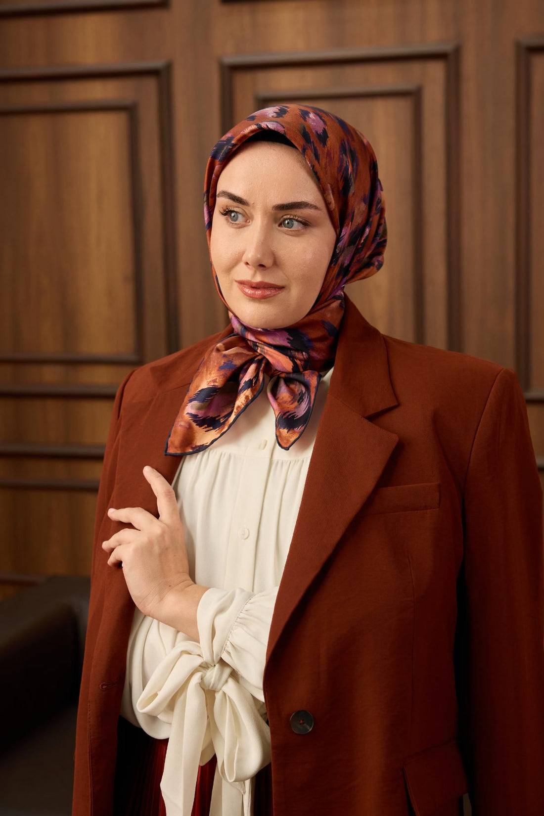 Yeni Sezon Twill İpek Eşarp 11492-03 - İthalesarponline.com - Yeni Sezon Twill İpek Eşarp - Silk Home