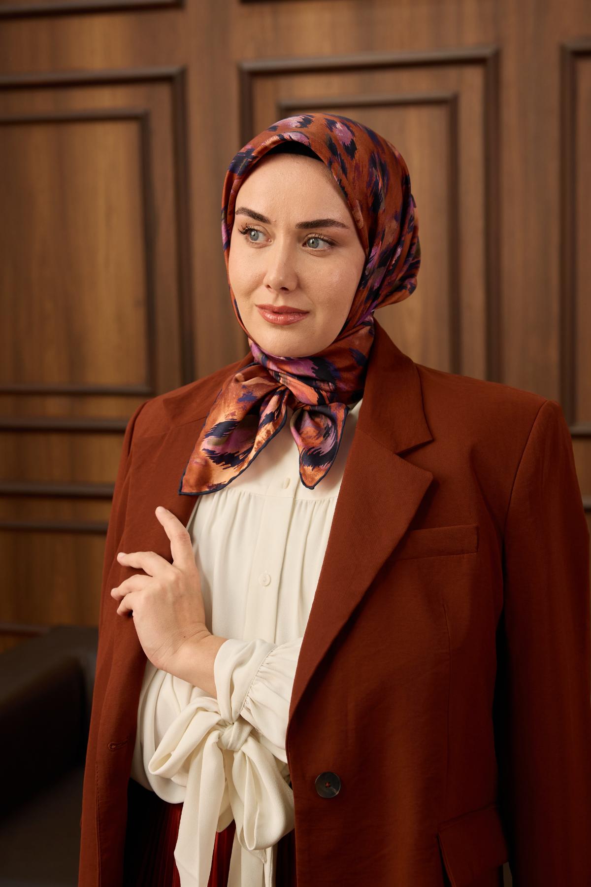 Yeni Sezon Twill İpek Eşarp 11492-03 - İthalesarponline.com - Yeni Sezon Twill İpek Eşarp - Silk Home