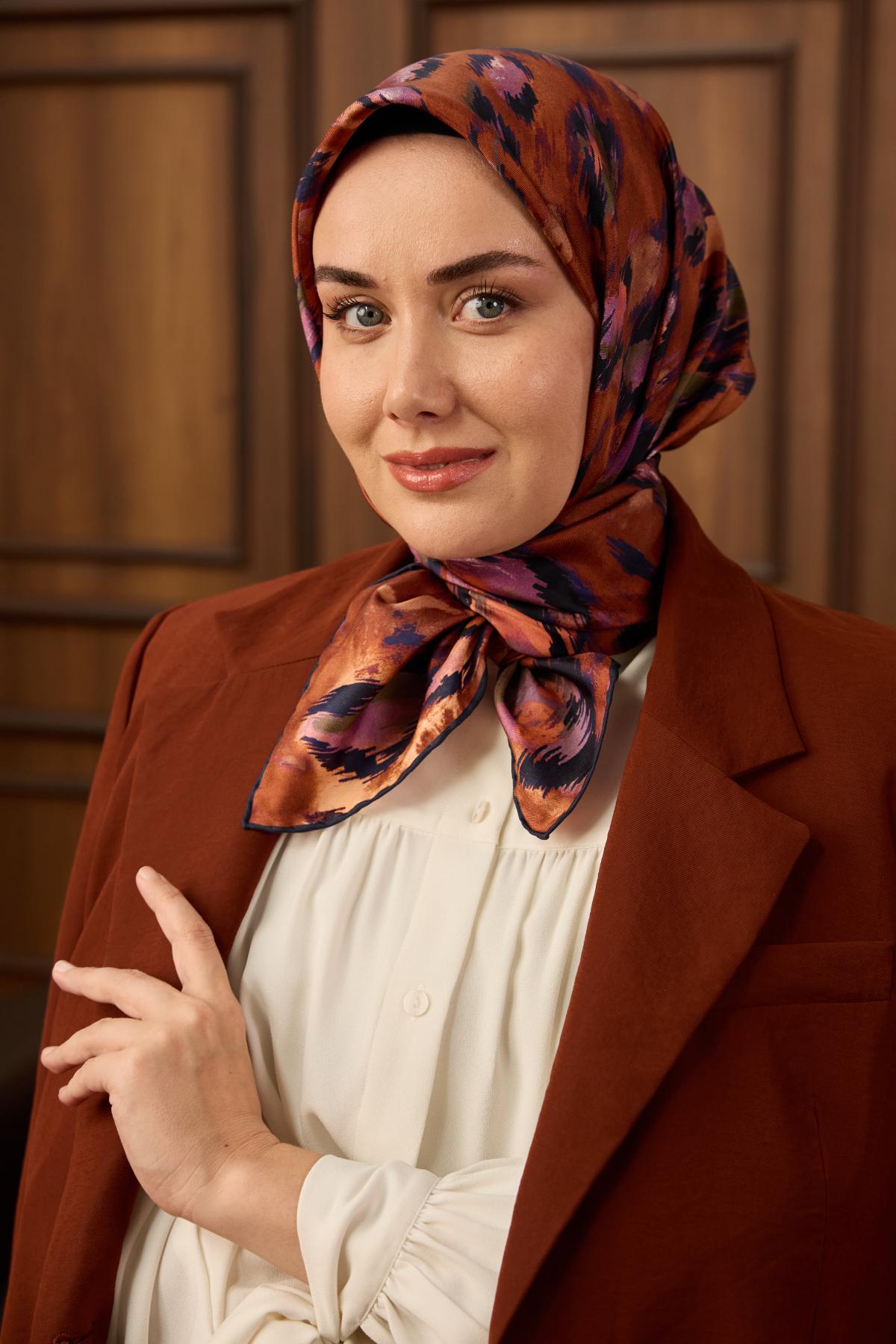 Yeni Sezon Twill İpek Eşarp 11492-03 - İthalesarponline.com - Yeni Sezon Twill İpek Eşarp - Silk Home