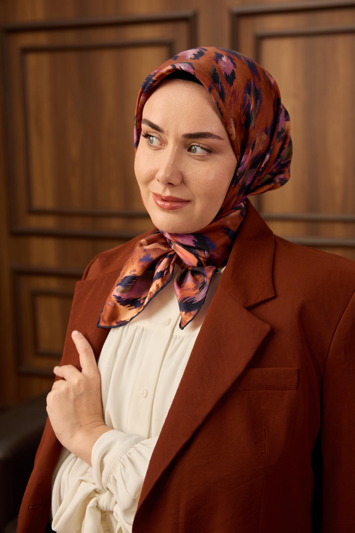 Yeni Sezon Twill İpek Eşarp 11492-03 - İthalesarponline.com - Yeni Sezon Twill İpek Eşarp - Silk Home