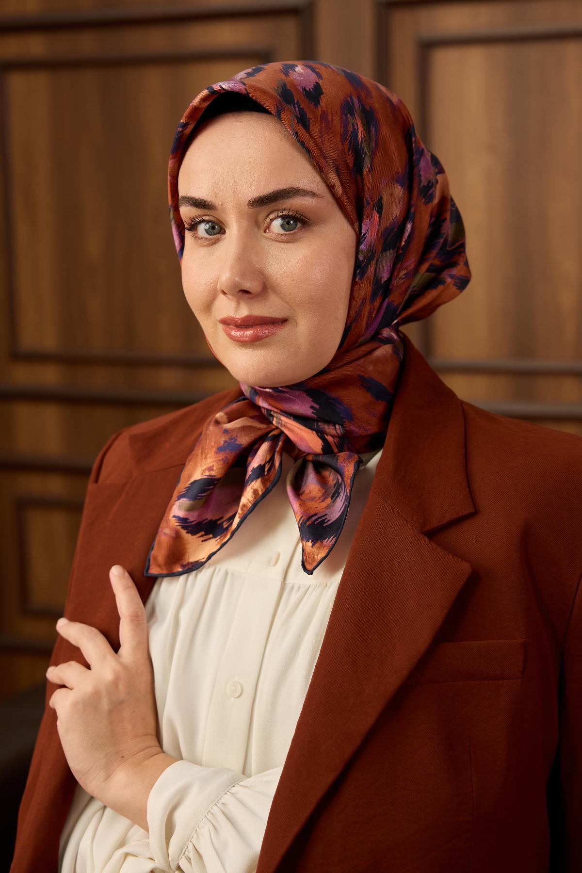 Yeni Sezon Twill İpek Eşarp 11492-03 - İthalesarponline.com - Yeni Sezon Twill İpek Eşarp - Silk Home