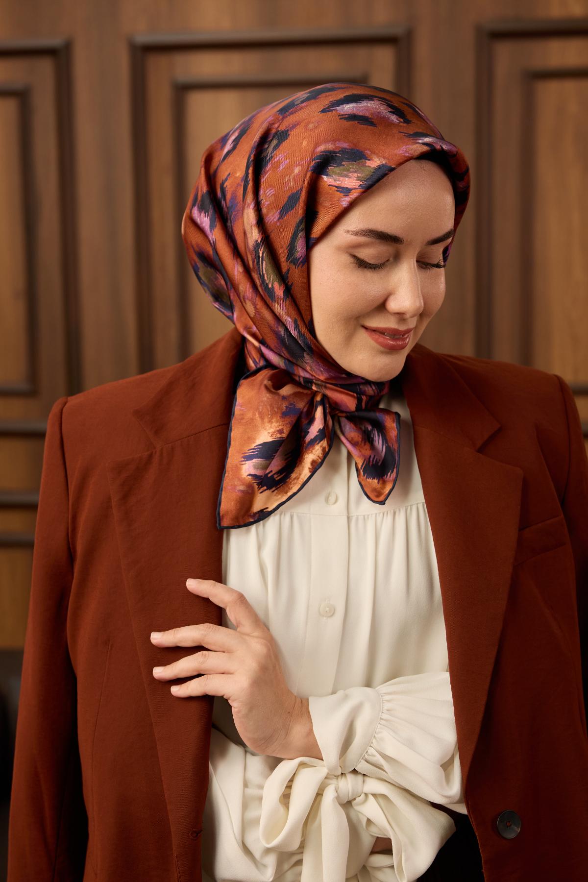 Yeni Sezon Twill İpek Eşarp 11492-03 - İthalesarponline.com - Yeni Sezon Twill İpek Eşarp - Silk Home