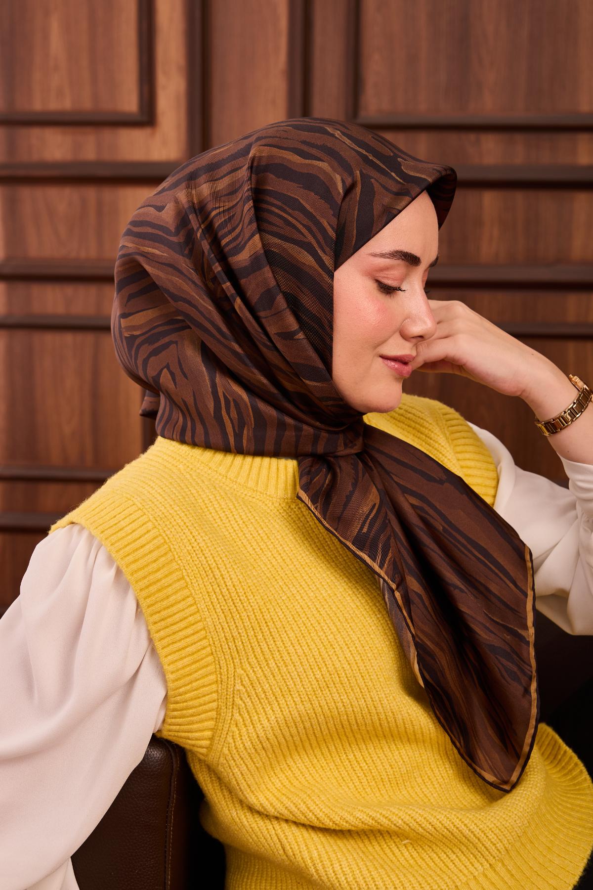 Yeni Sezon Twill İpek Eşarp 11495-14 - İthalesarponline.com - Yeni Sezon Twill İpek Eşarp - Silk Home