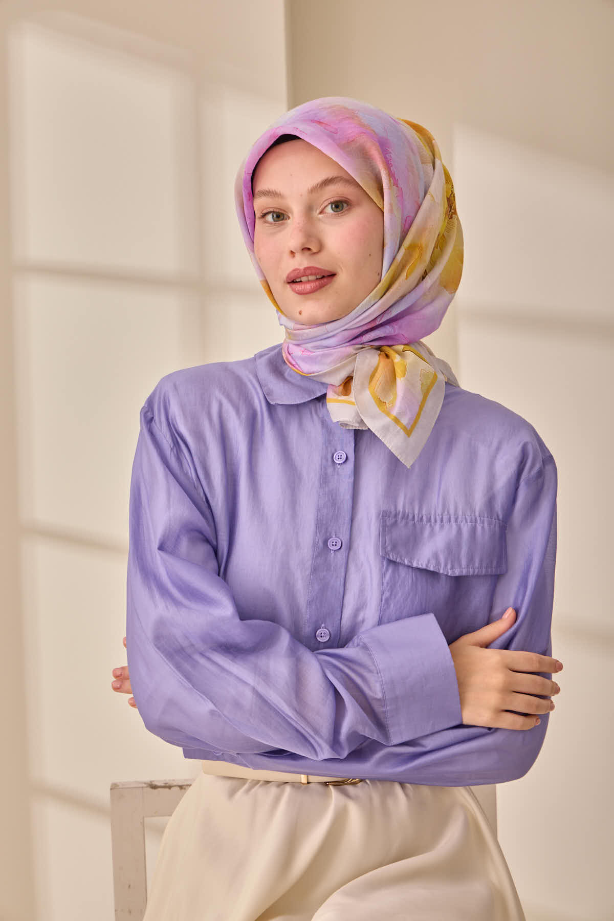 Silk Home Olinda İpek Eşarp 47004-08 - İthalesarponline.com - Soft Eşarp - Silk Home