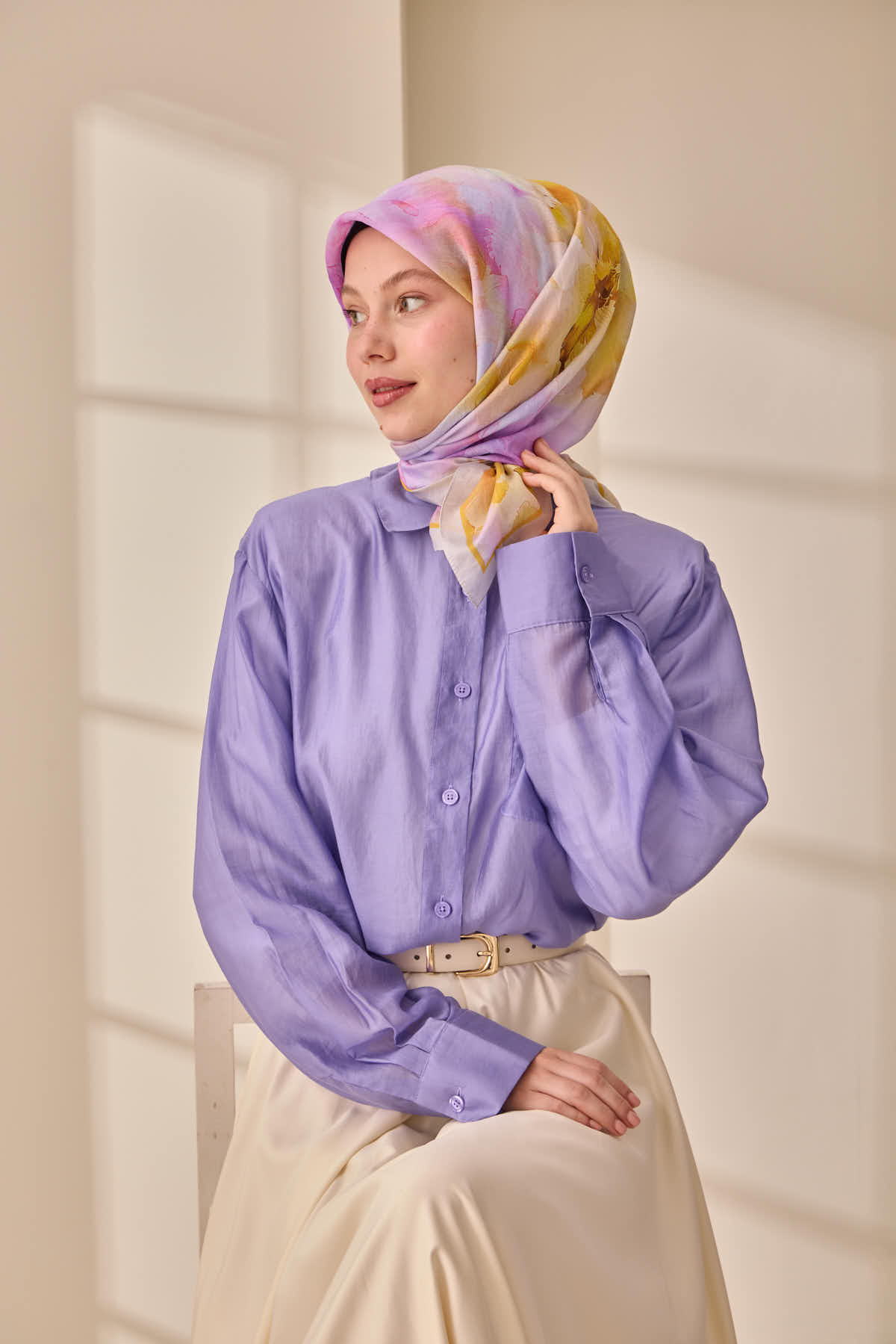 Silk Home Olinda İpek Eşarp 47004-08 - İthalesarponline.com - Soft Eşarp - Silk Home