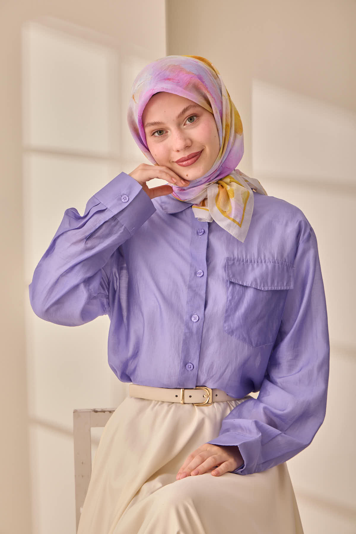 Silk Home Olinda İpek Eşarp 47004-08 - İthalesarponline.com - Soft Eşarp - Silk Home