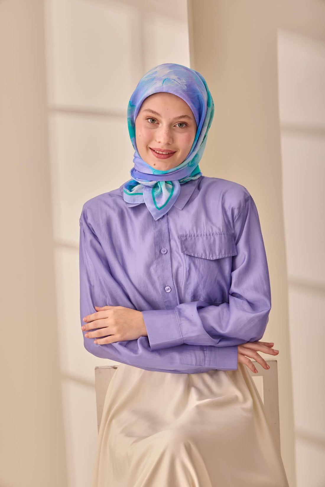 Silk Home Olinda İpek Eşarp 47004-16 - İthalesarponline.com - Soft Eşarp - Silk Home