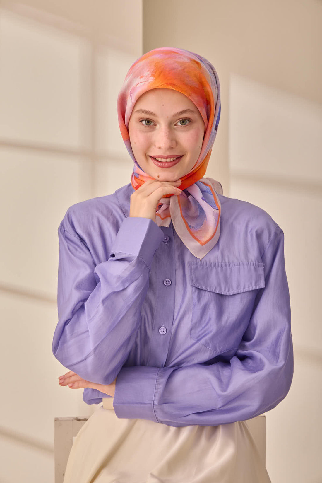 Silk Home Olinda İpek Eşarp 47004-28 - İthalesarponline.com - Soft Eşarp - Silk Home