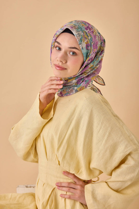 Silk Home Soft Eşarp 73088-01 - İthalesarponline.com