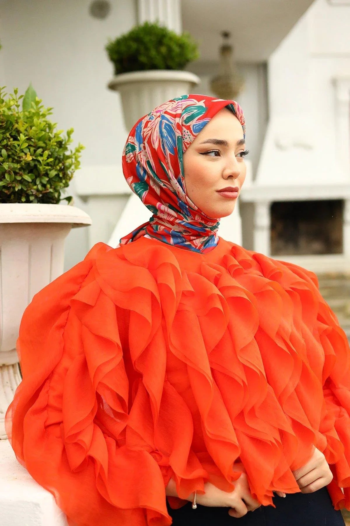 Silk Home Soft Eşarp 73055-16 - İthalesarponline.com