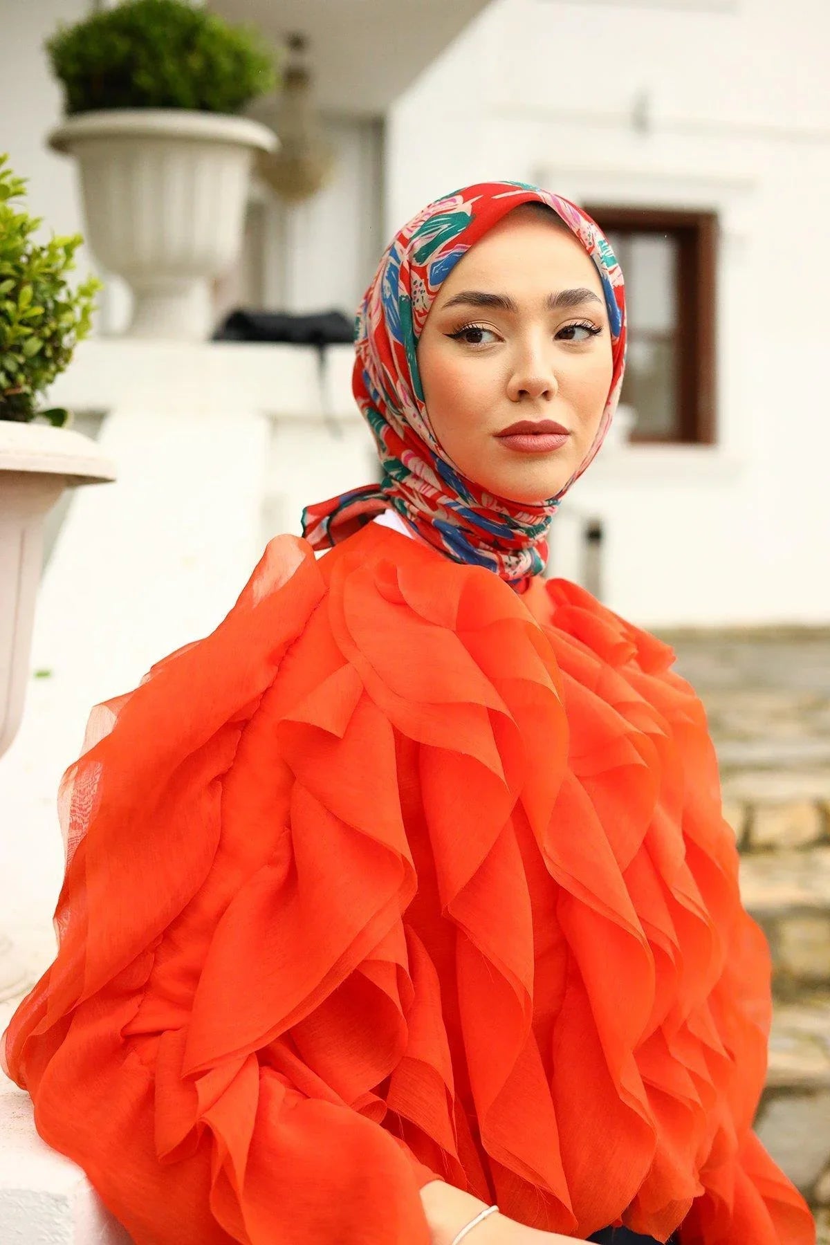 Silk Home Soft Eşarp 73055-16 - İthalesarponline.com