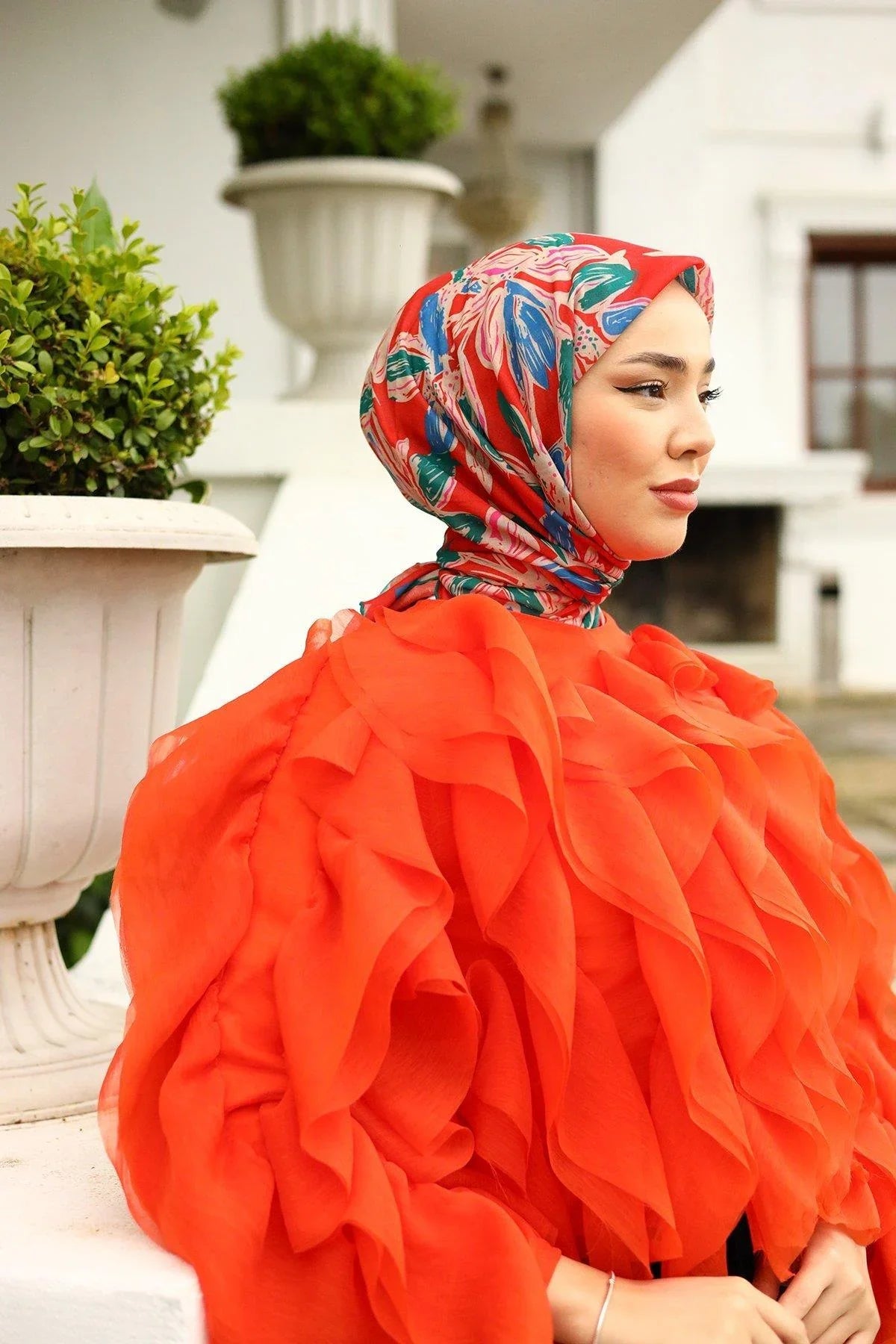 Silk Home Soft Eşarp 73055-16 - İthalesarponline.com