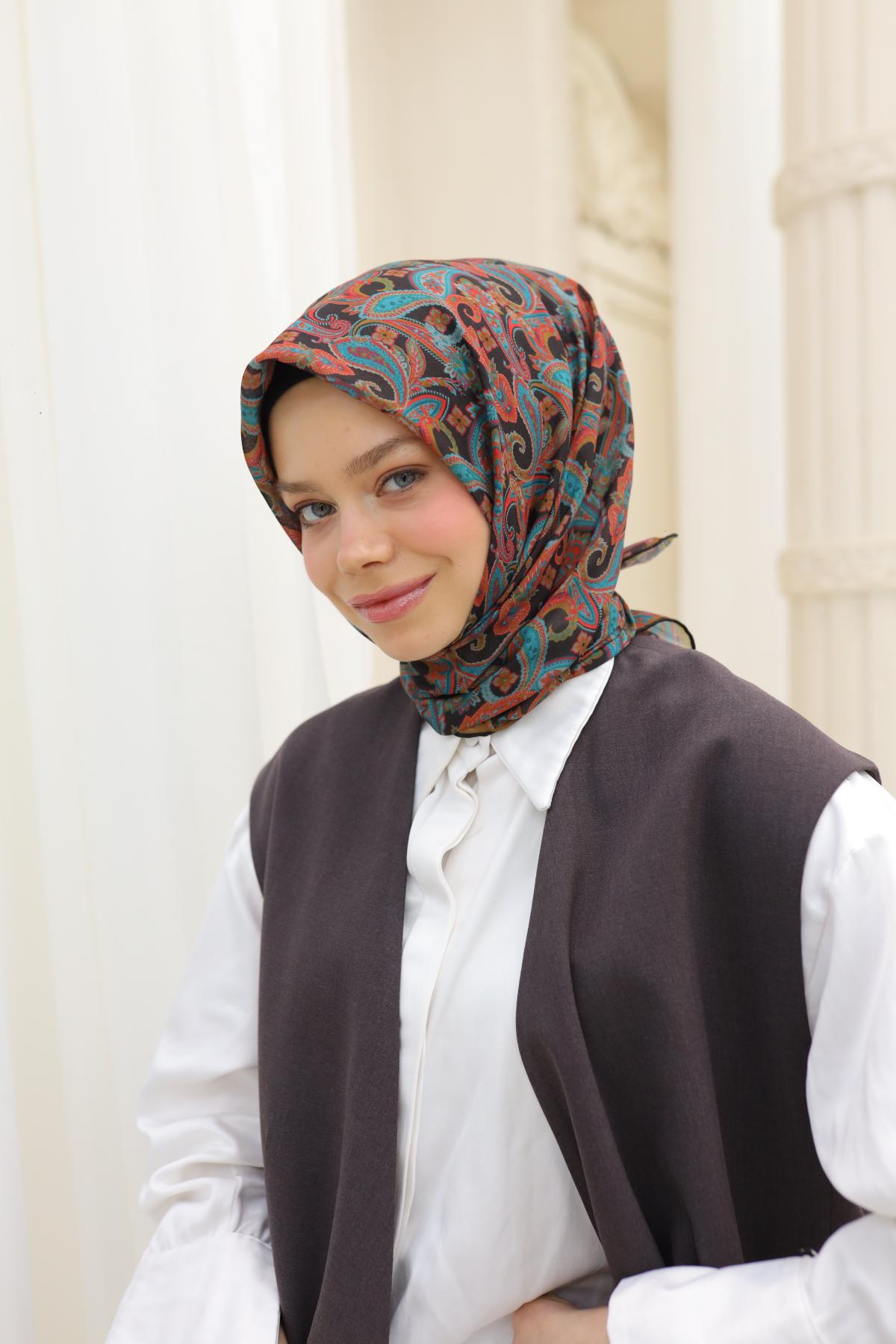 Silk Home Soft Eşarp 73078-16 - İthalesarponline.com